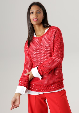 Aniston SELECTED Strickpullover in Rot: predná strana