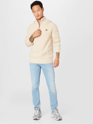 Lyle & Scott Trui in Beige