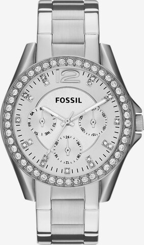 FOSSIL Analog Watch 'RILEY' in Silver: front