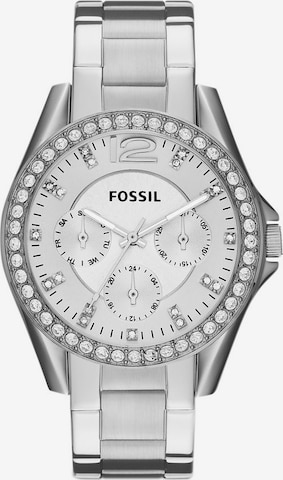 FOSSIL Analog Watch 'RILEY' in Silver: front