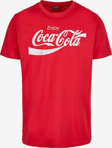 Merchcode T-shirt 'Coca Cola' i röd: framsida