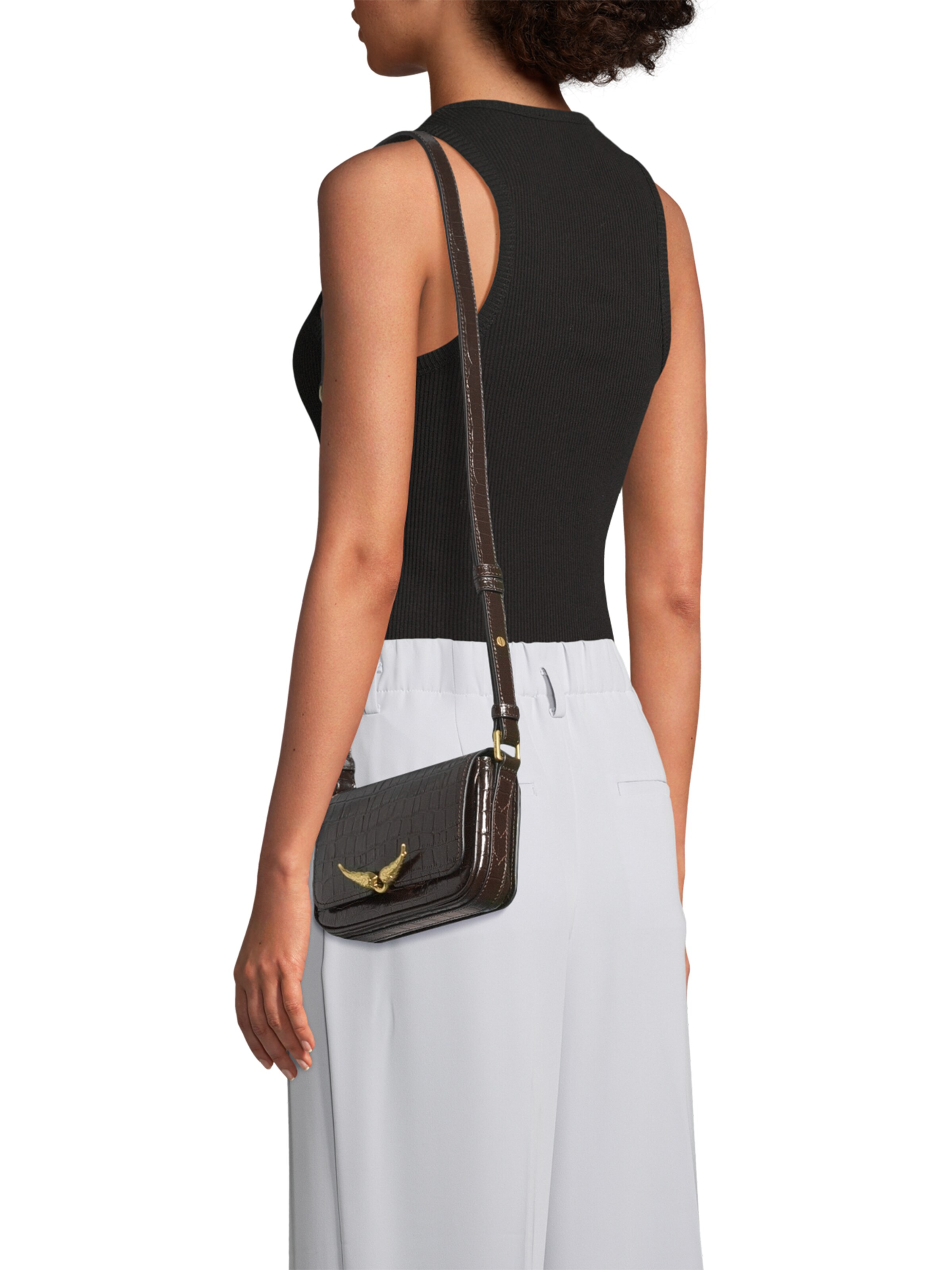 Zadig & Voltaire Crossbody bag 'LE ZAZI' in Brown: front