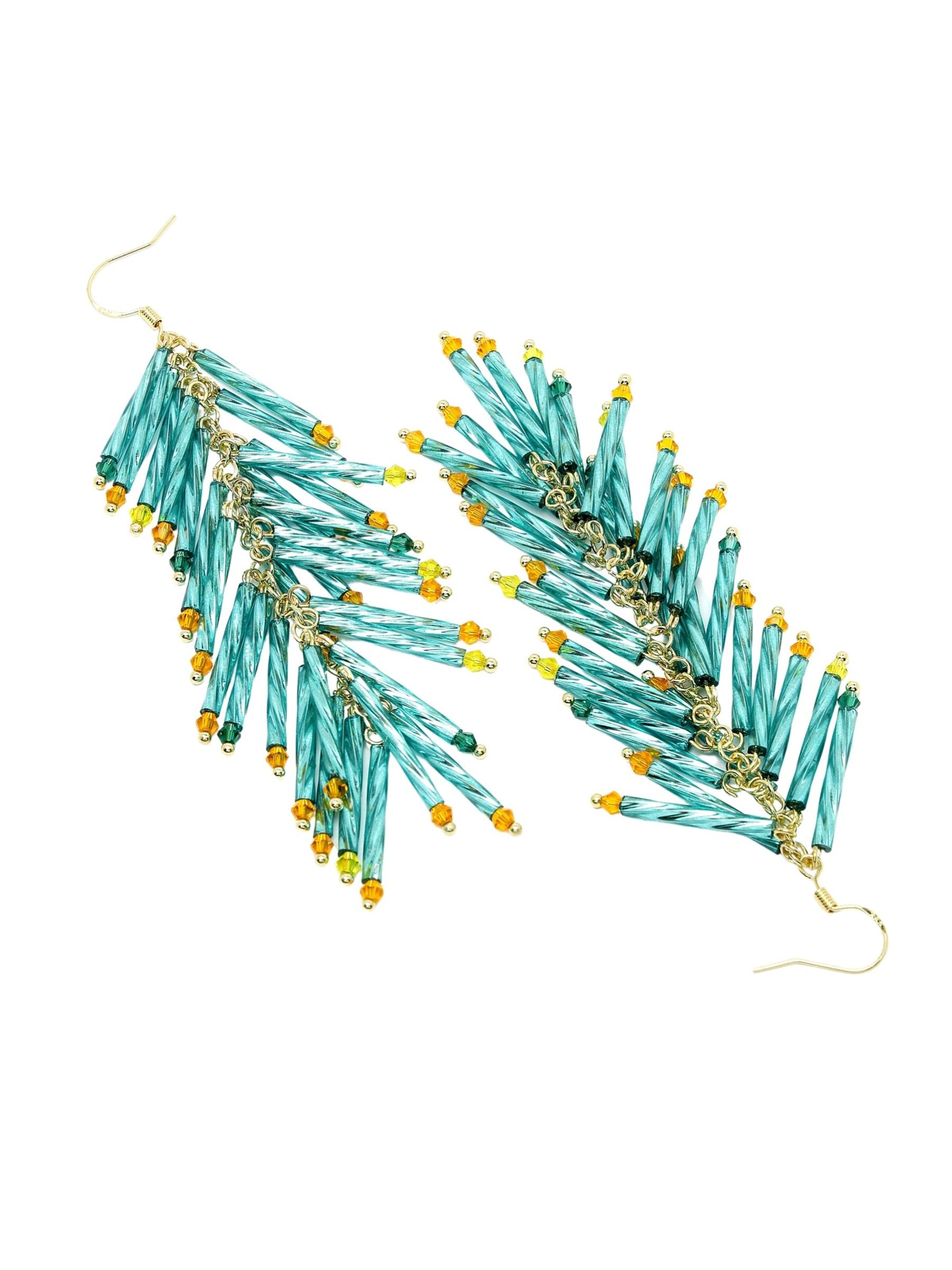 AVANT-GARDE PARIS Oorbellen 'Dominikama' in Blauw