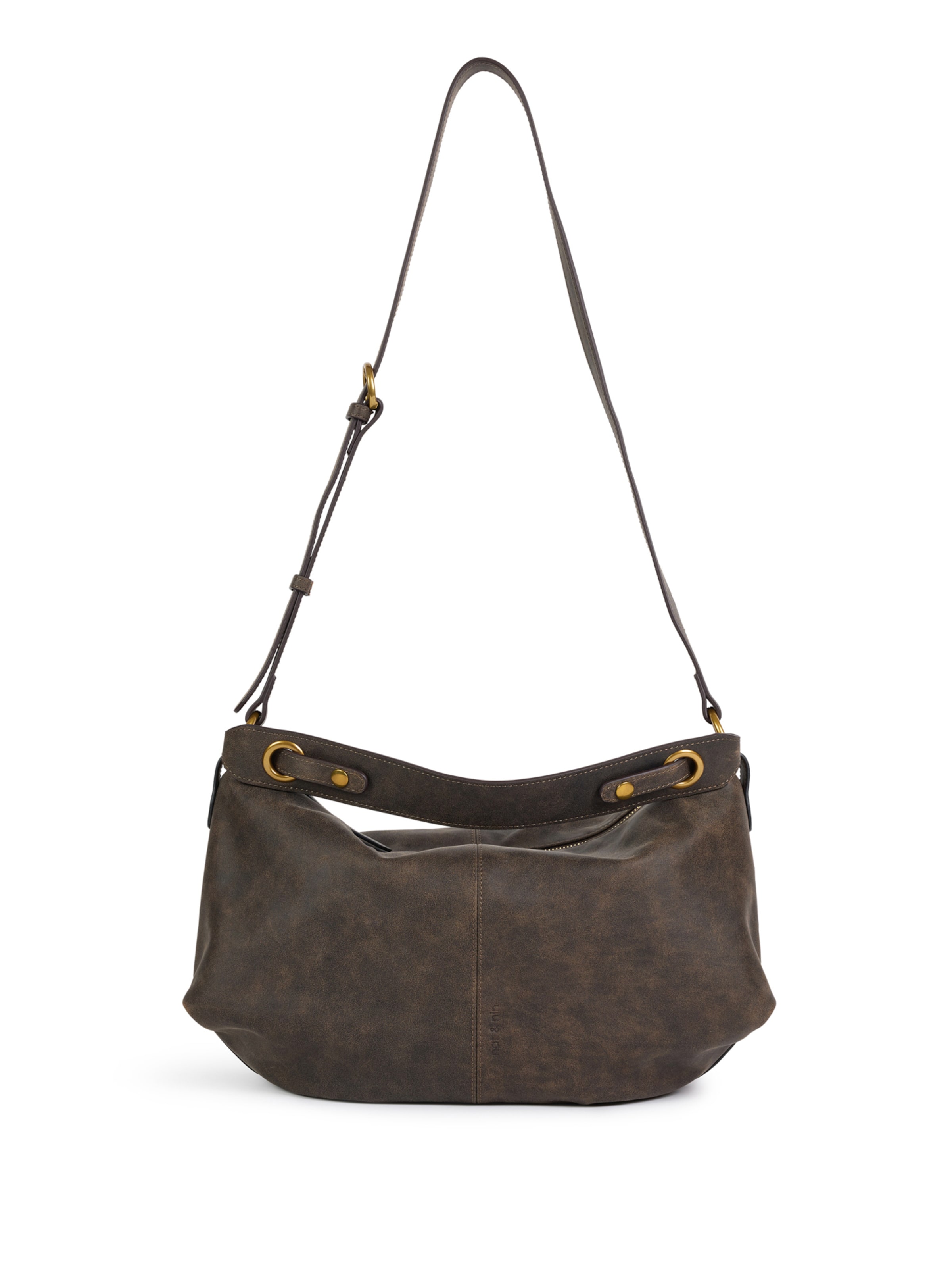 Nat&Nin Schoudertas 'Hera' in Bruin: voorkant
