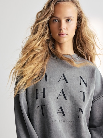 Next Sweatshirt 'Manhattan' in Grijs