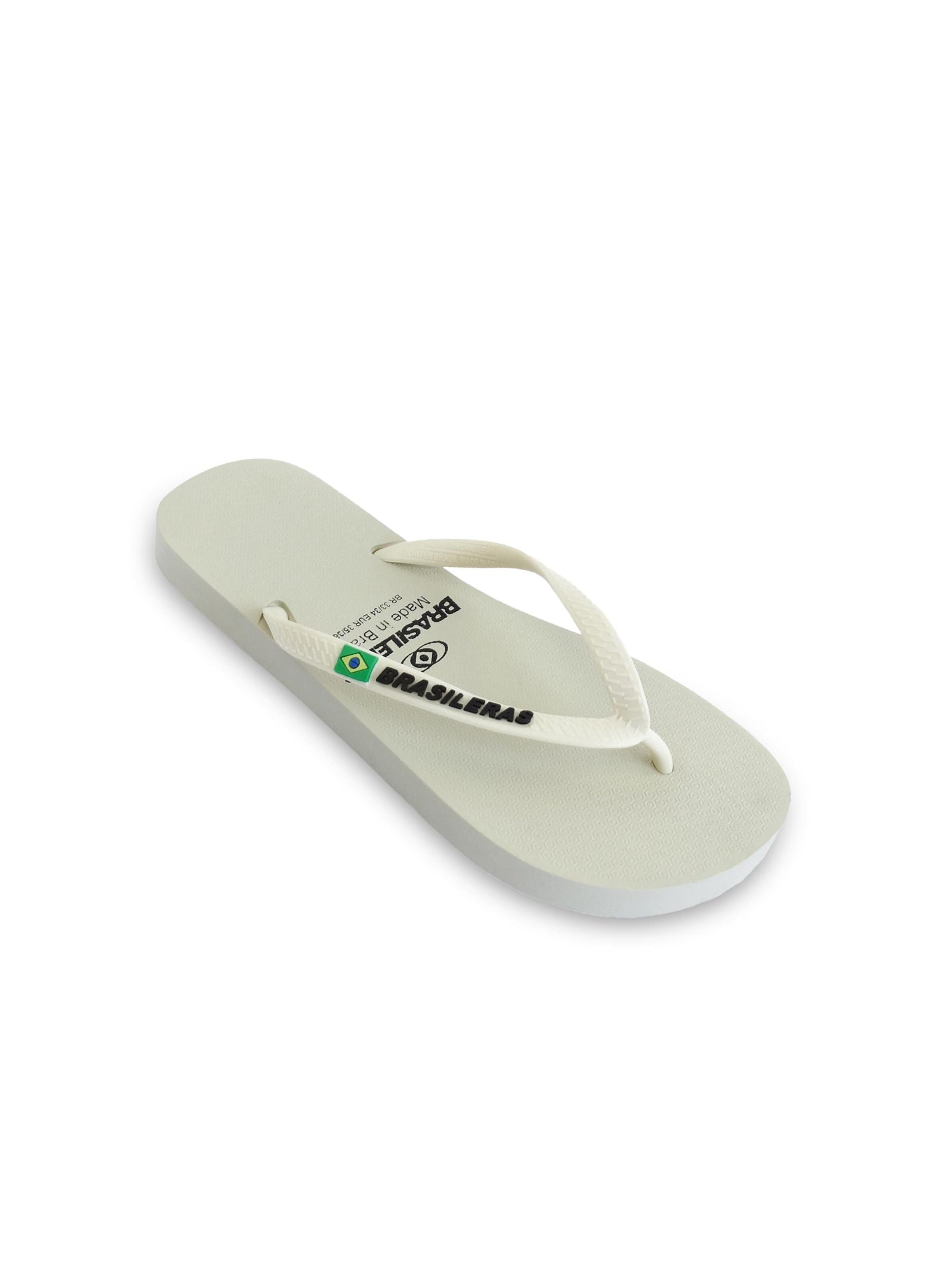 Brasileras Teenslipper 'Classic SS19' in Wit: voorkant