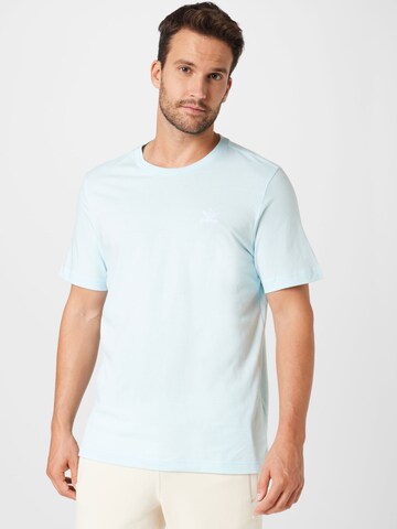 T-Shirt 'Adicolor Essentials Trefoil' ADIDAS ORIGINALS en bleu : devant