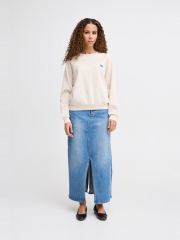 ICHI Sweatshirt 'Svala' in Beige