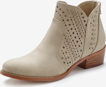 Ankle boots di LASCANA in beige: frontale