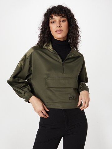 GUESS Sweatshirt 'Laila' in Green: front