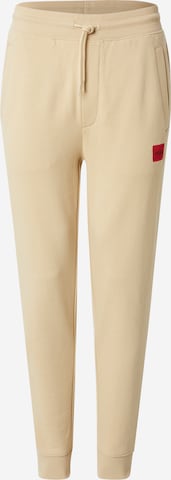 smėlio HUGO Kelnės 'Doak': priekis