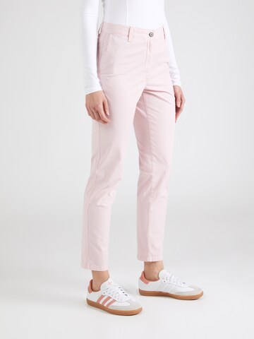 Coupe slim Pantalon chino Marks & Spencer en rose : devant