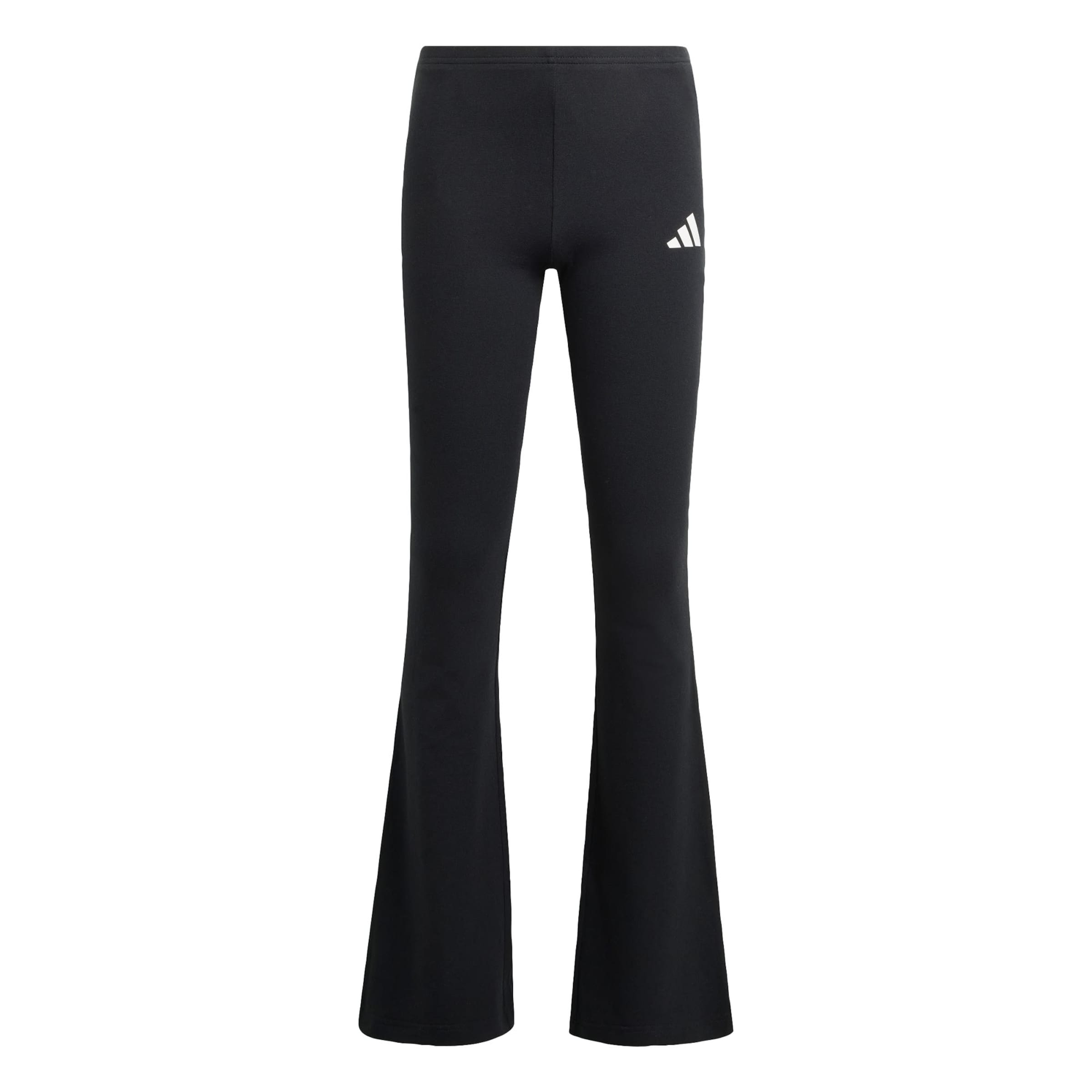 ADIDAS SPORTSWEAR - Acampanado Pantalón deportivo 'Essentials' en negro: frente