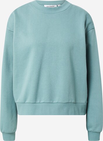 WEEKDAY Sweatshirt 'Amaze' in Blauw: voorkant