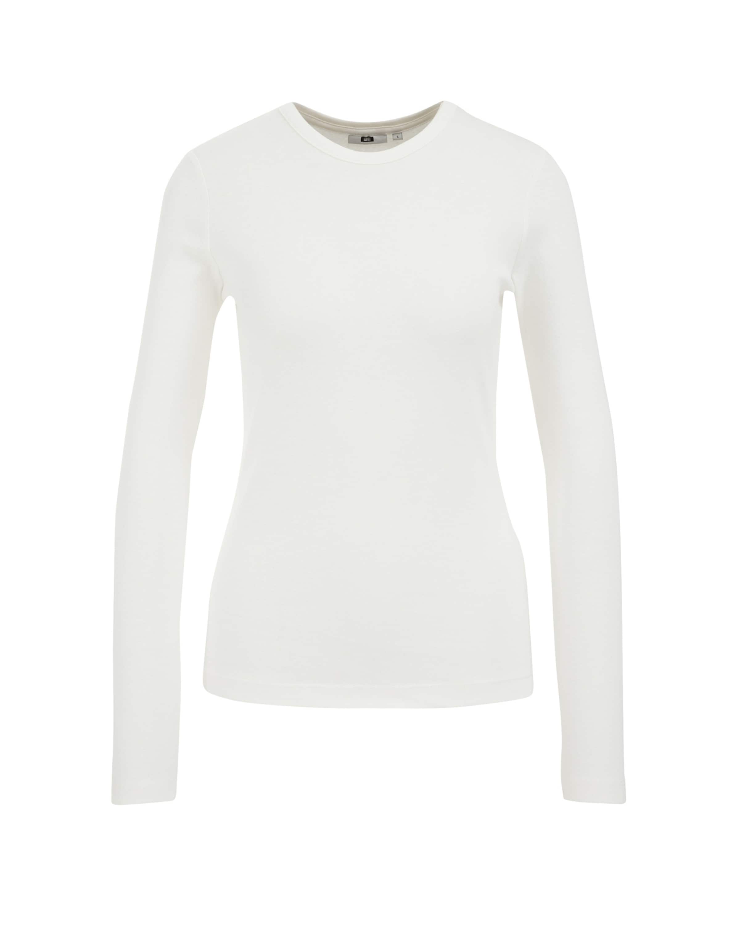 WE Fashion Тениска в бяло: отпред