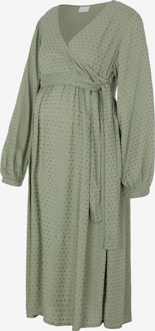 Robe 'Cille' MAMALICIOUS en vert : devant