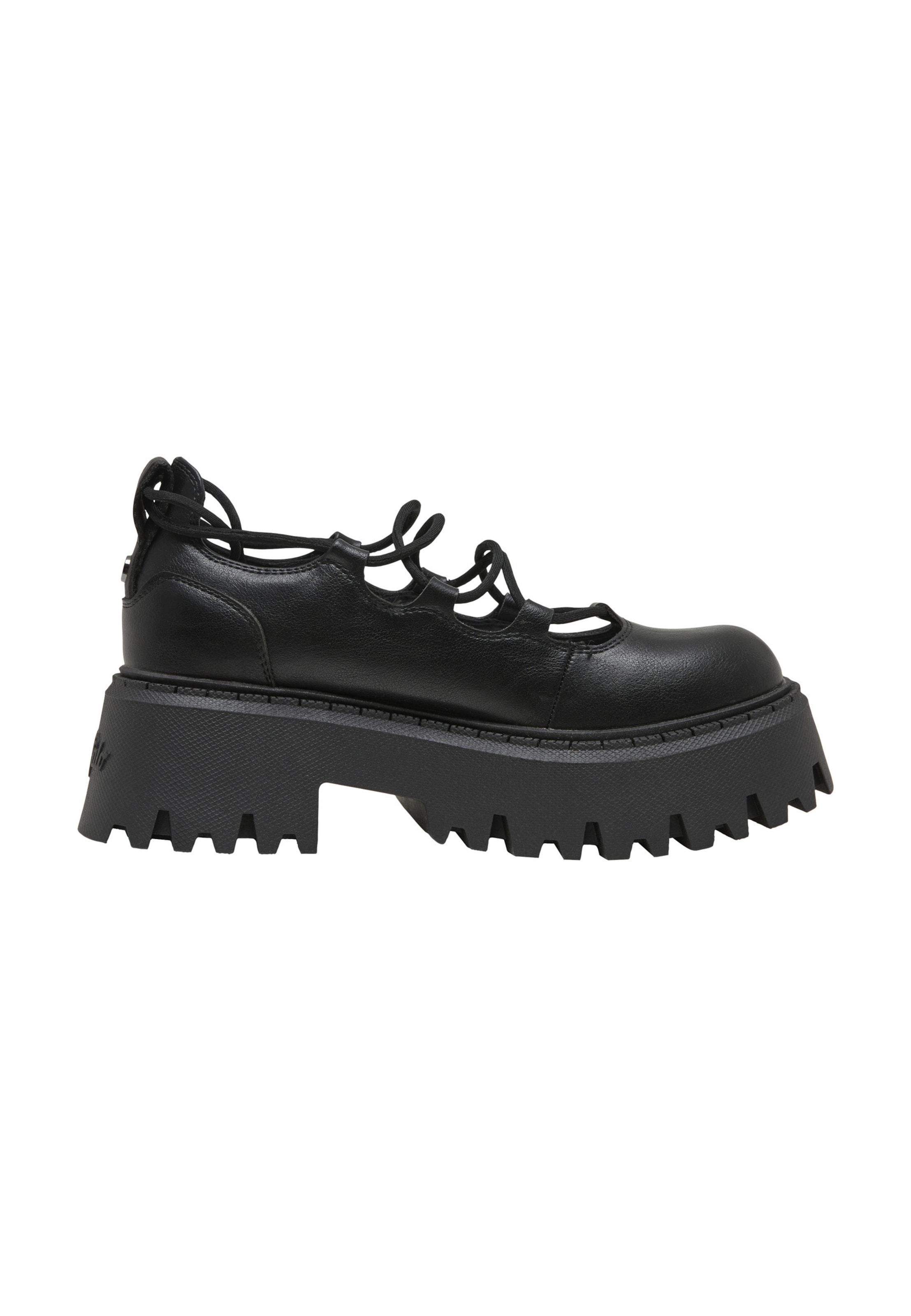 BUFFALO - Sapato com atacadores 'Aspen Ghillie' em preto