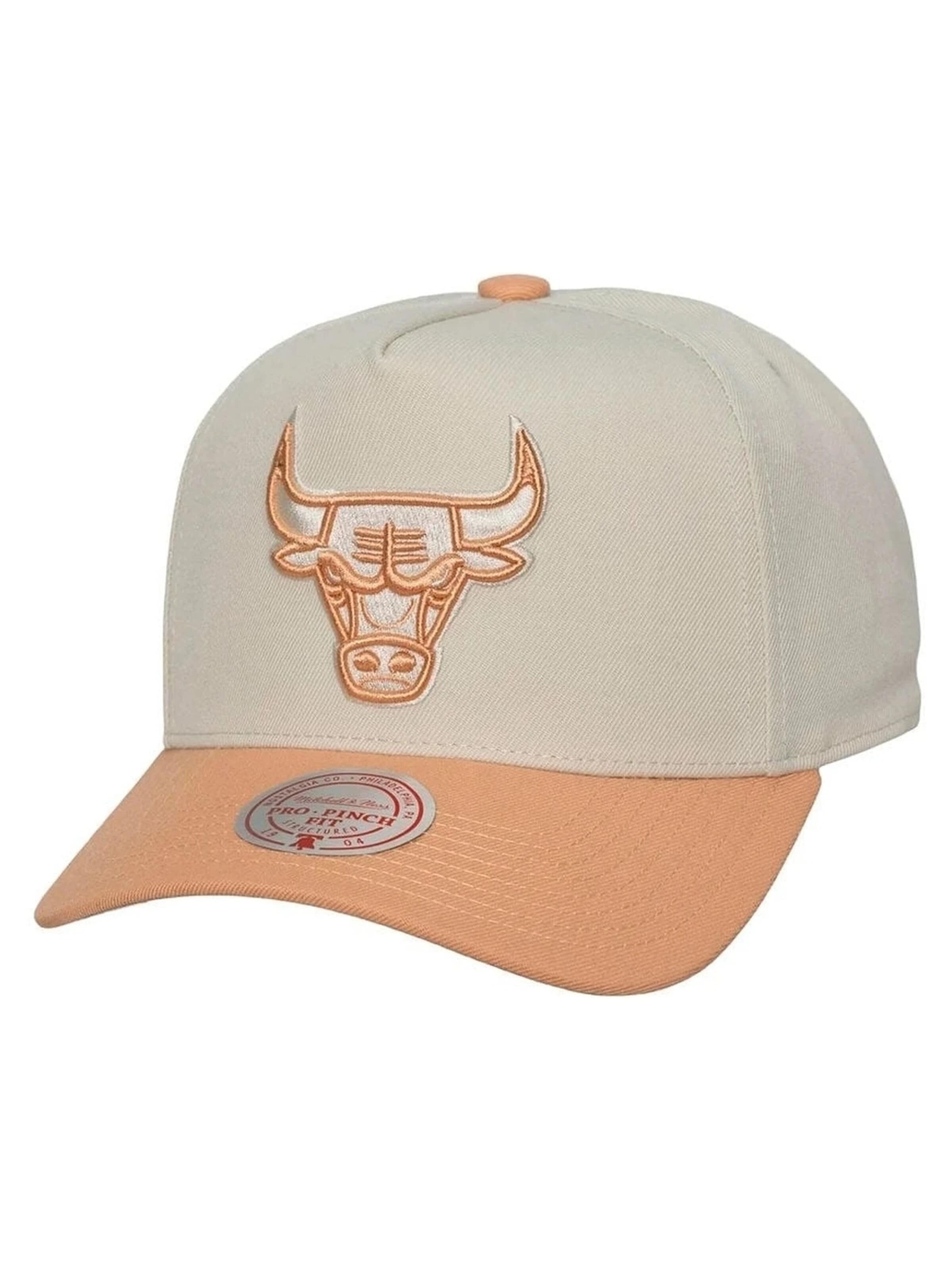Mitchell & Ness - Gorra en beige: frente