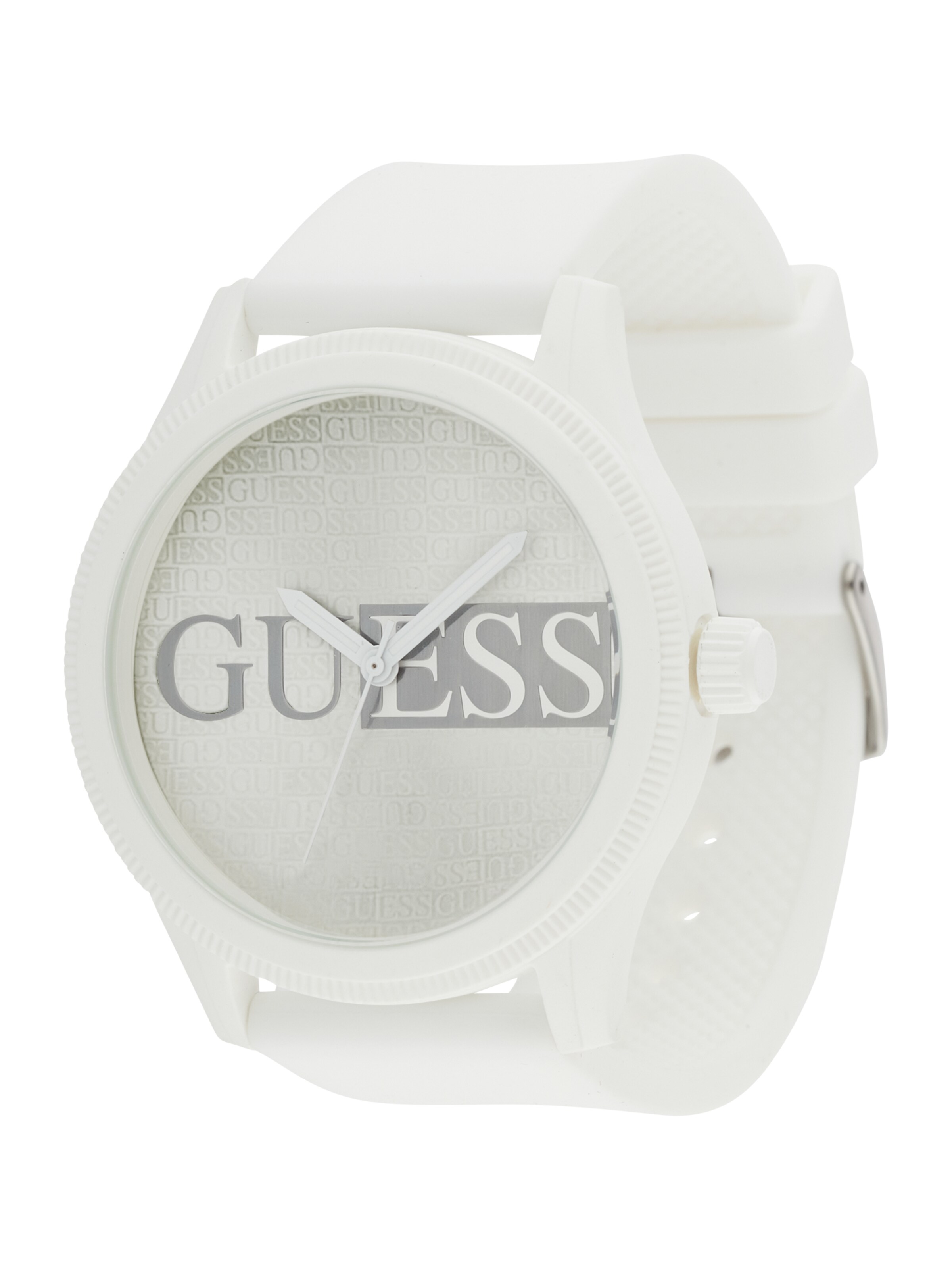 GUESS - Relógios analógicos 'Reputation' em branco: frente
