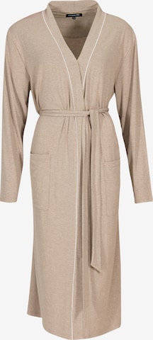Loungeable Long Bathrobe in Beige: front