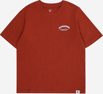 T-Shirt Jack & Jones Junior en marron : devant