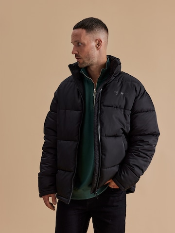 DAN FOX APPAREL Winter jacket 'Hanno' in Black: front