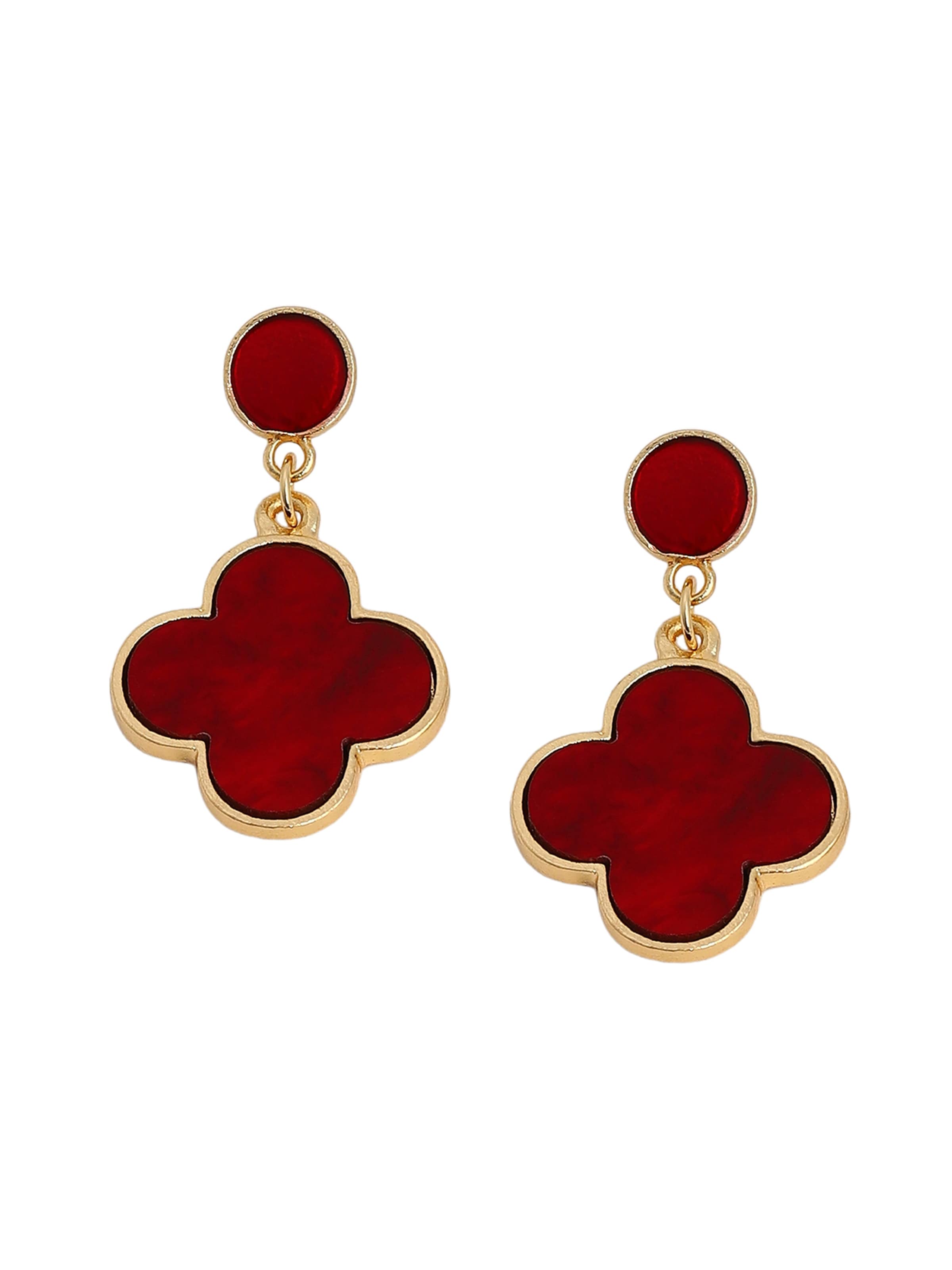 Boucles d'oreilles 'Nellie' SOHI en rouge : devant