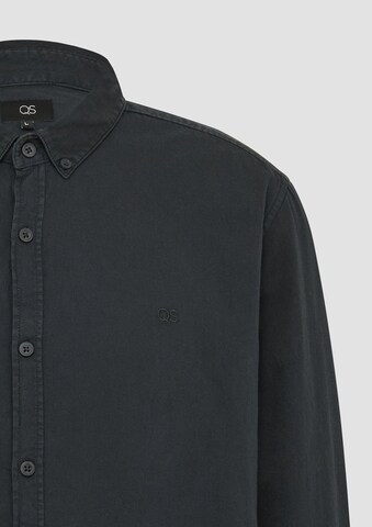 QS Regular fit Overhemd in Blauw