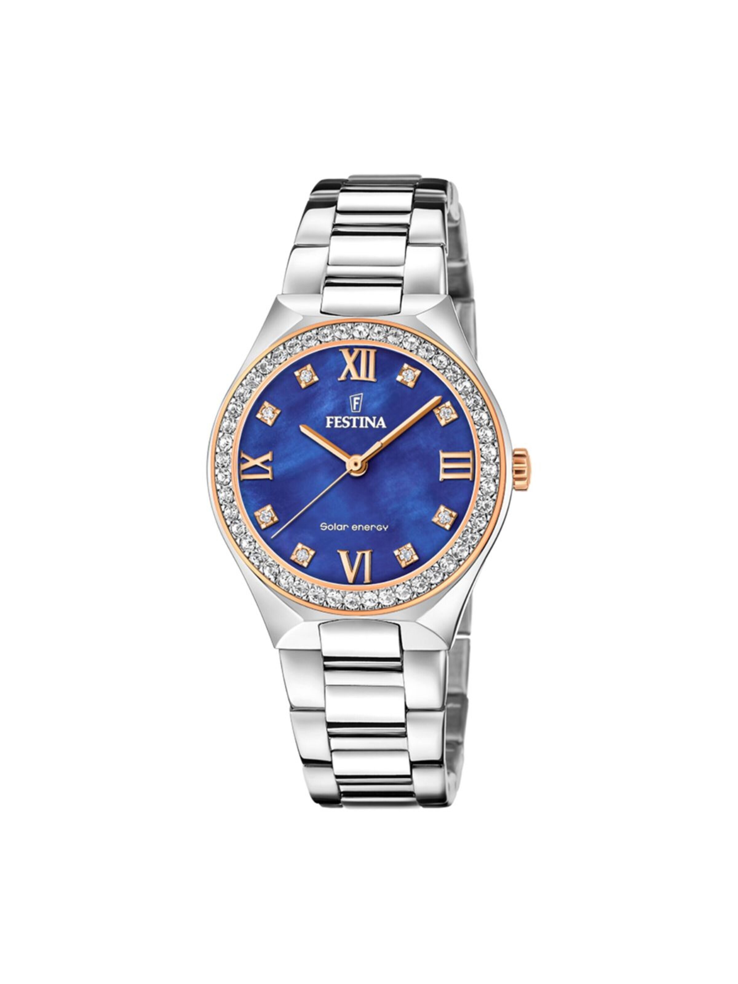 FESTINA Analoog horloge 'Festina - Watch Solar Energy - Quartz watch movement - Watch case width: 35 mm' in Blauw: voorkant