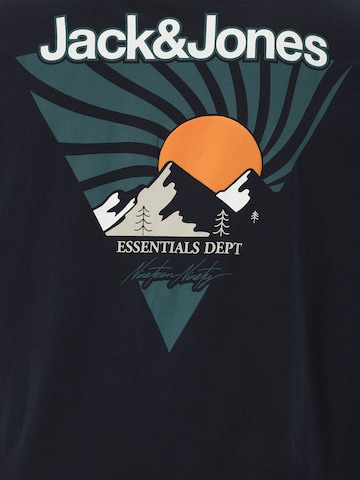 Jack & Jones Plus - Camiseta 'JJMINE' en azul