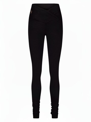 Urban Goddess Yoga & Activewear Slimfit Leggings 'Sati Yoga & Pilates' in Schwarz: Vorderseite