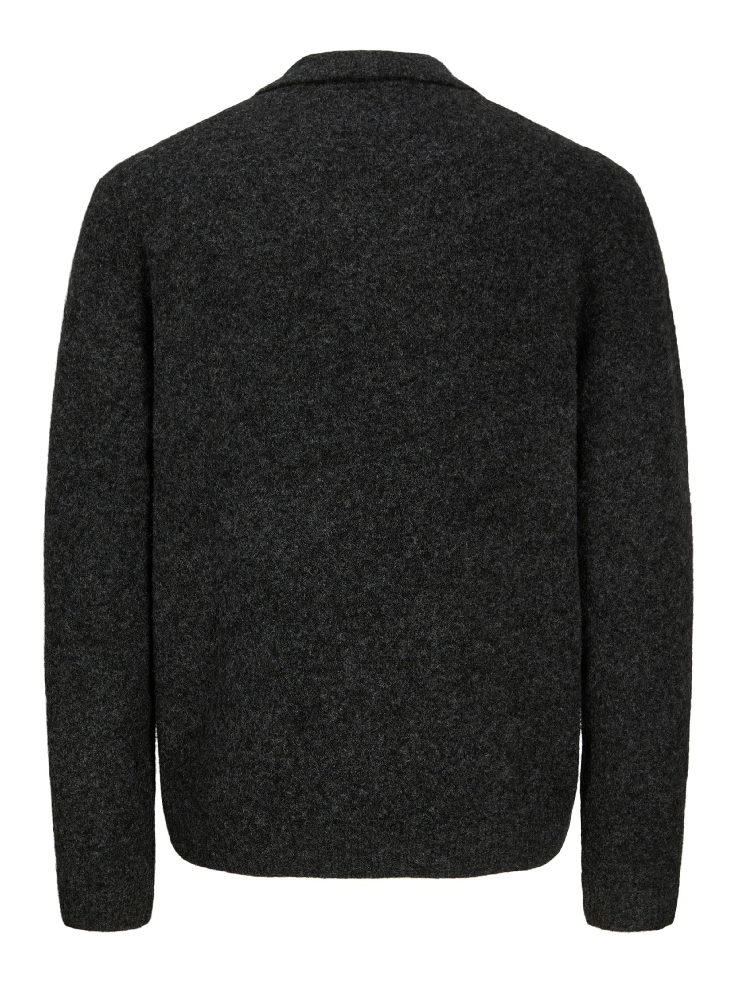 JACK & JONES Gebreid vest in Grijs