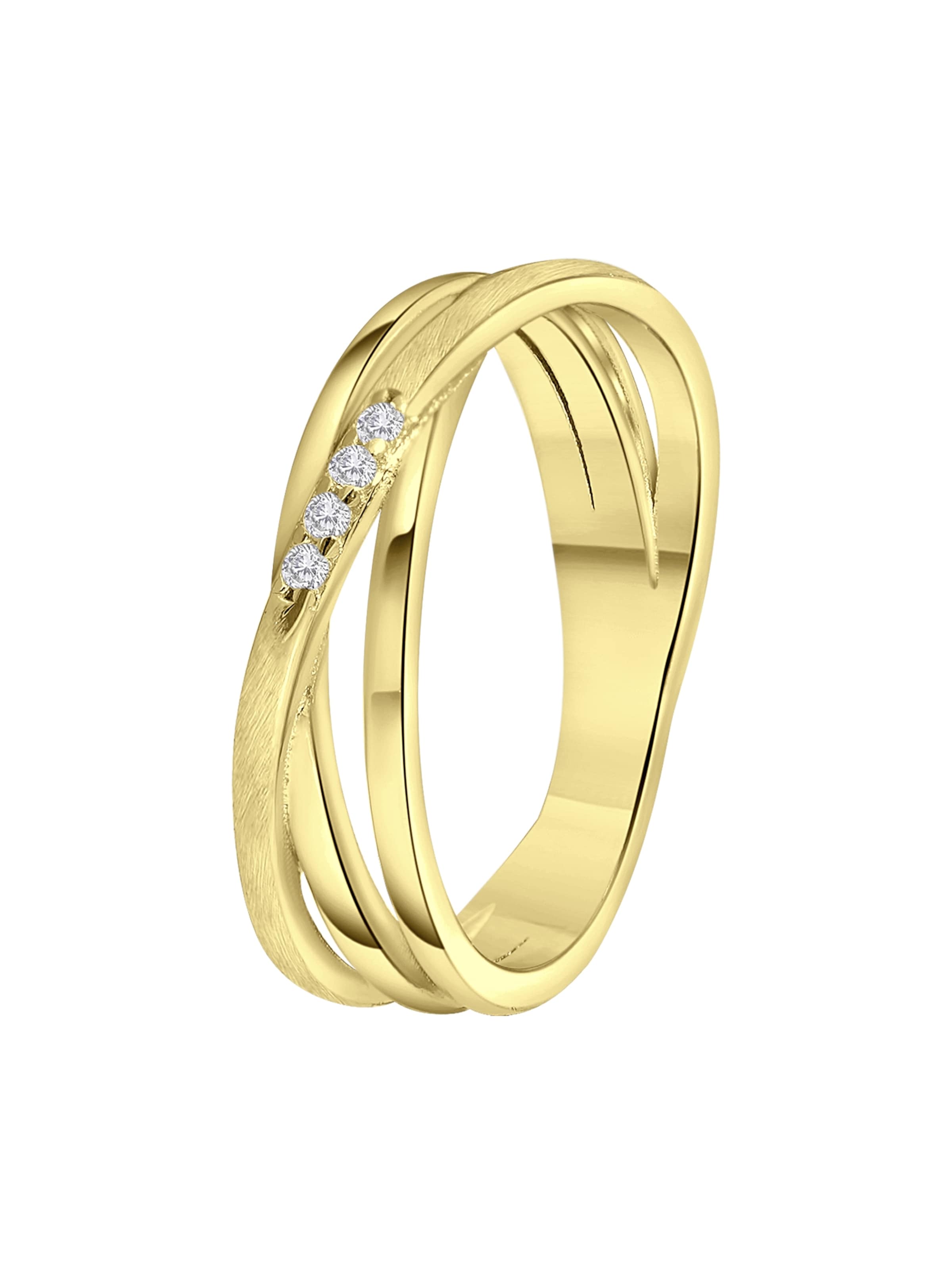 Lucardi Ring in Gold: front