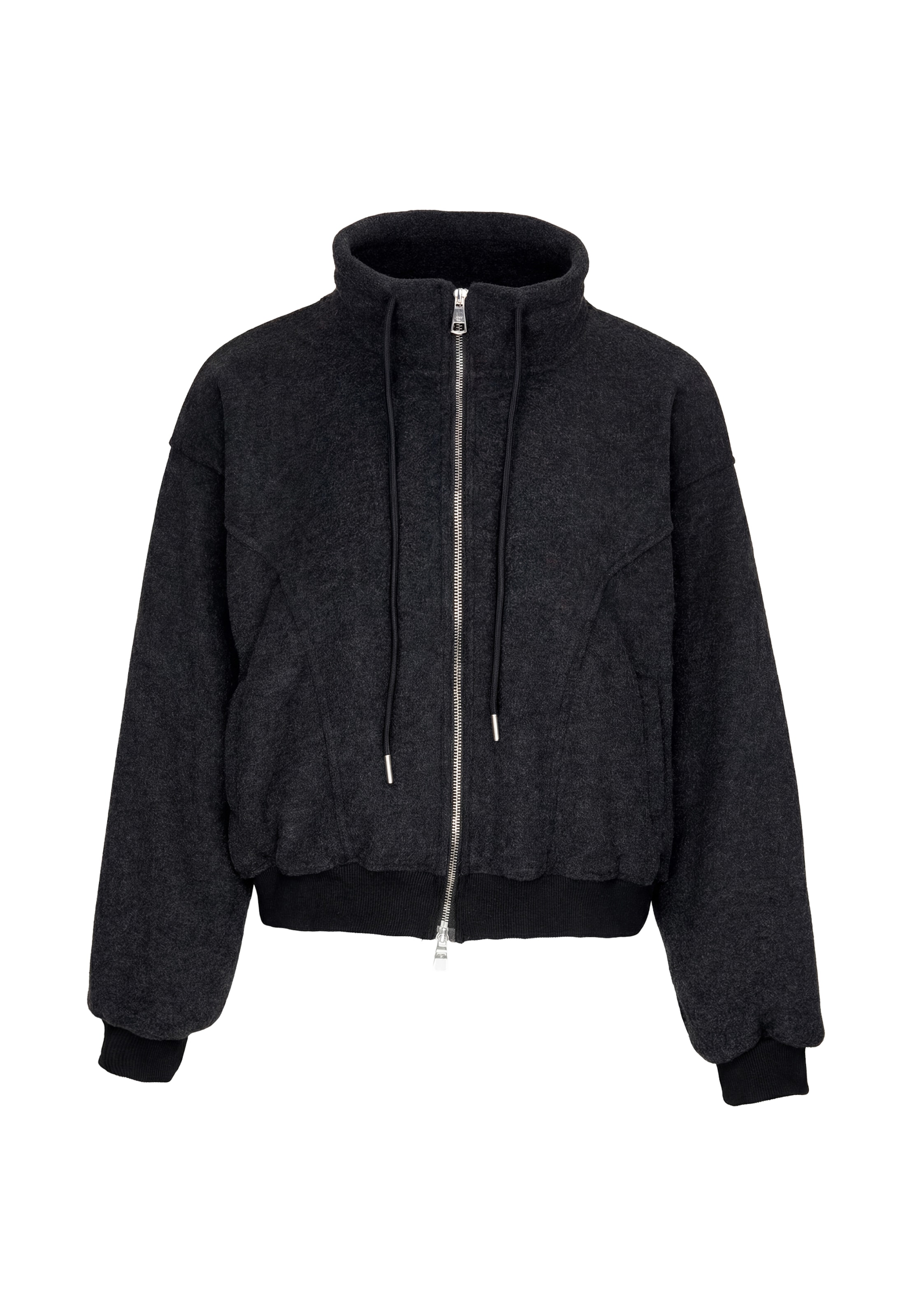 Veste en polaire MYMO en gris : devant
