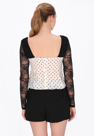 myMo at night Blouse 'Party' in Wit