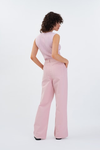 Aligne Wide leg Jeans in Roze