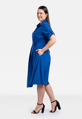 Robe-chemise 'SILVIA' Karko en bleu