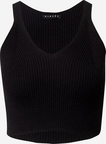 Sisley - Top de punto en negro: frente