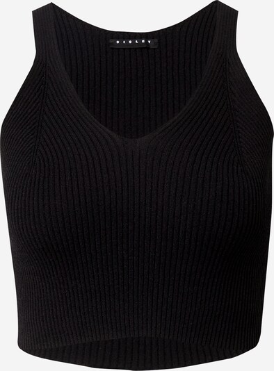 Sisley Tops en tricot en noir, Vue avec produit