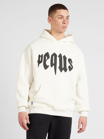 Pequs Sweatshirt i vit: framsida