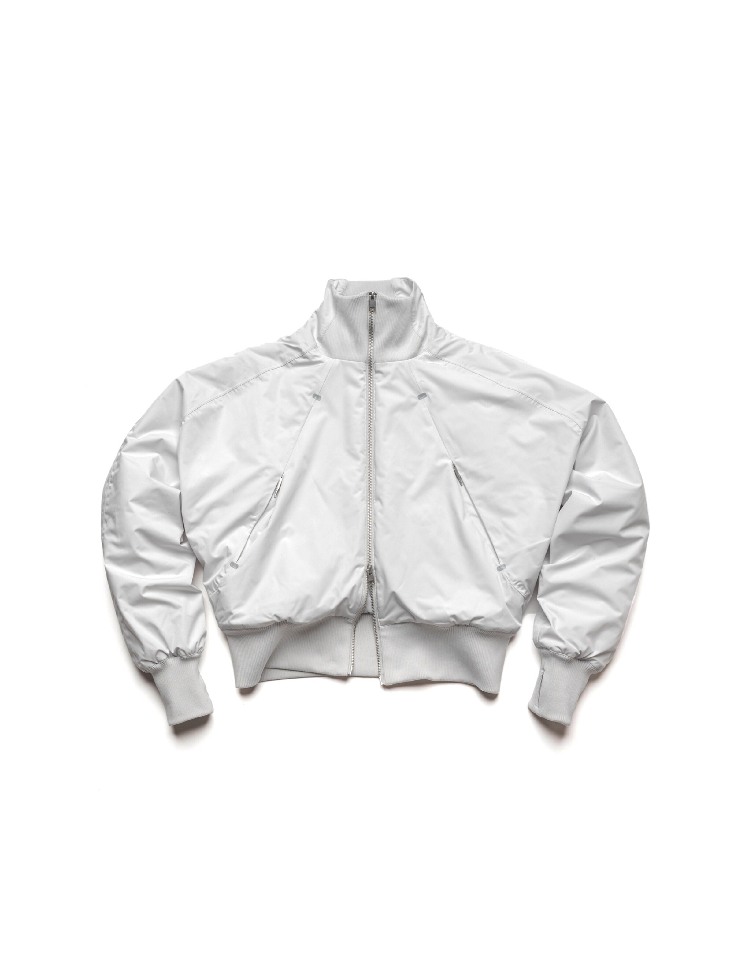 ENRAGE Overgangsjakke 'AUDIO BOMBER JACKET' i hvid: forside