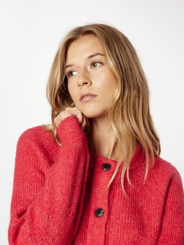 SELECTED FEMME Knit Cardigan 'Lulu' in Red