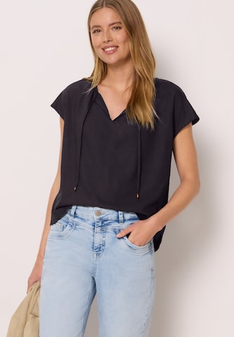 Street One Studio Blouse in Black: front