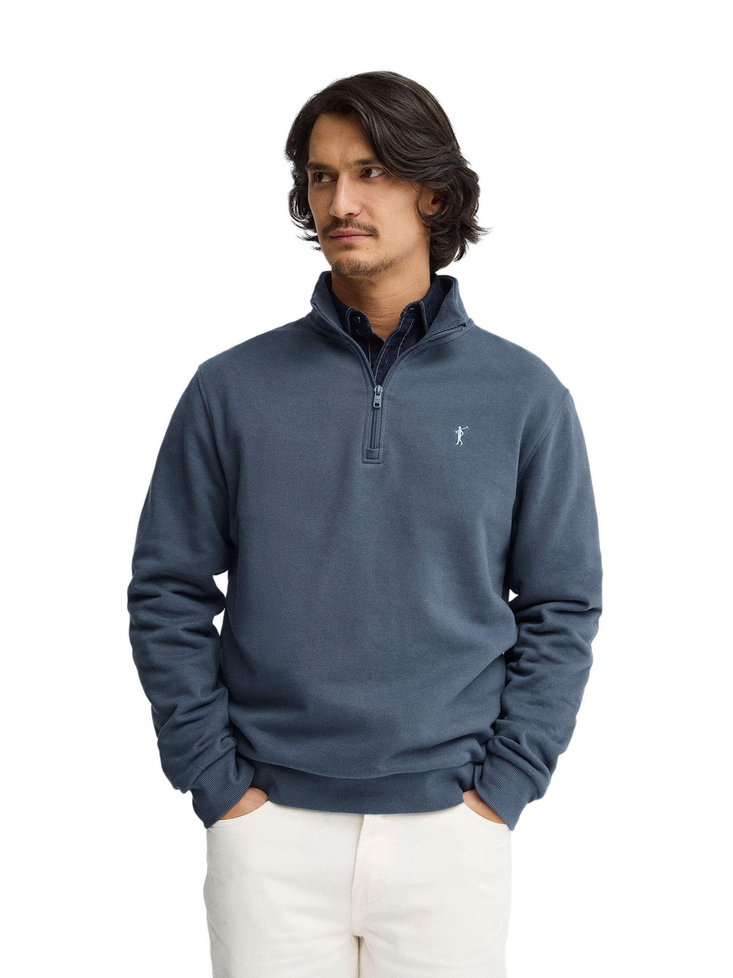 Polo Club Sweatshirt in Blue: front