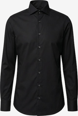 Coupe regular Chemise business Michael Kors en noir : devant