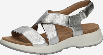 CAPRICE Sandals in Silver: front