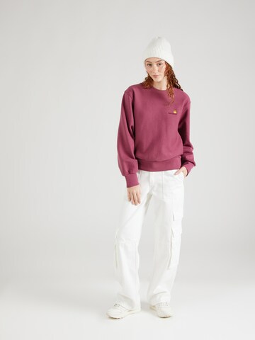 Sweat-shirt 'American Script' Carhartt WIP en rose