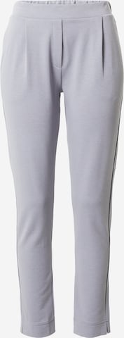 TRIUMPH Regular Pleat-front trousers 'Thermal' in Grey: front