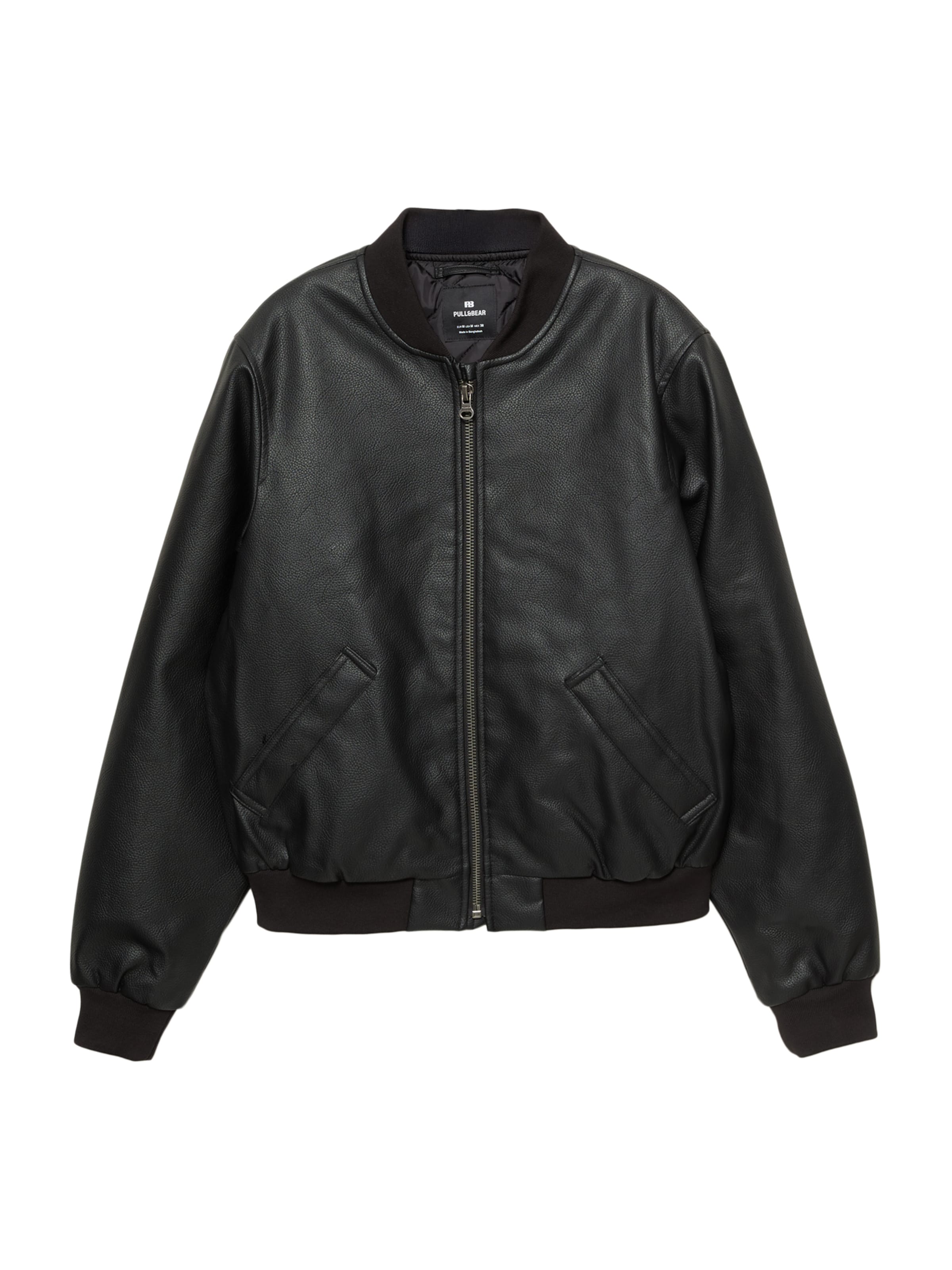 Pull&Bear Between-Season Jacket in Black: front