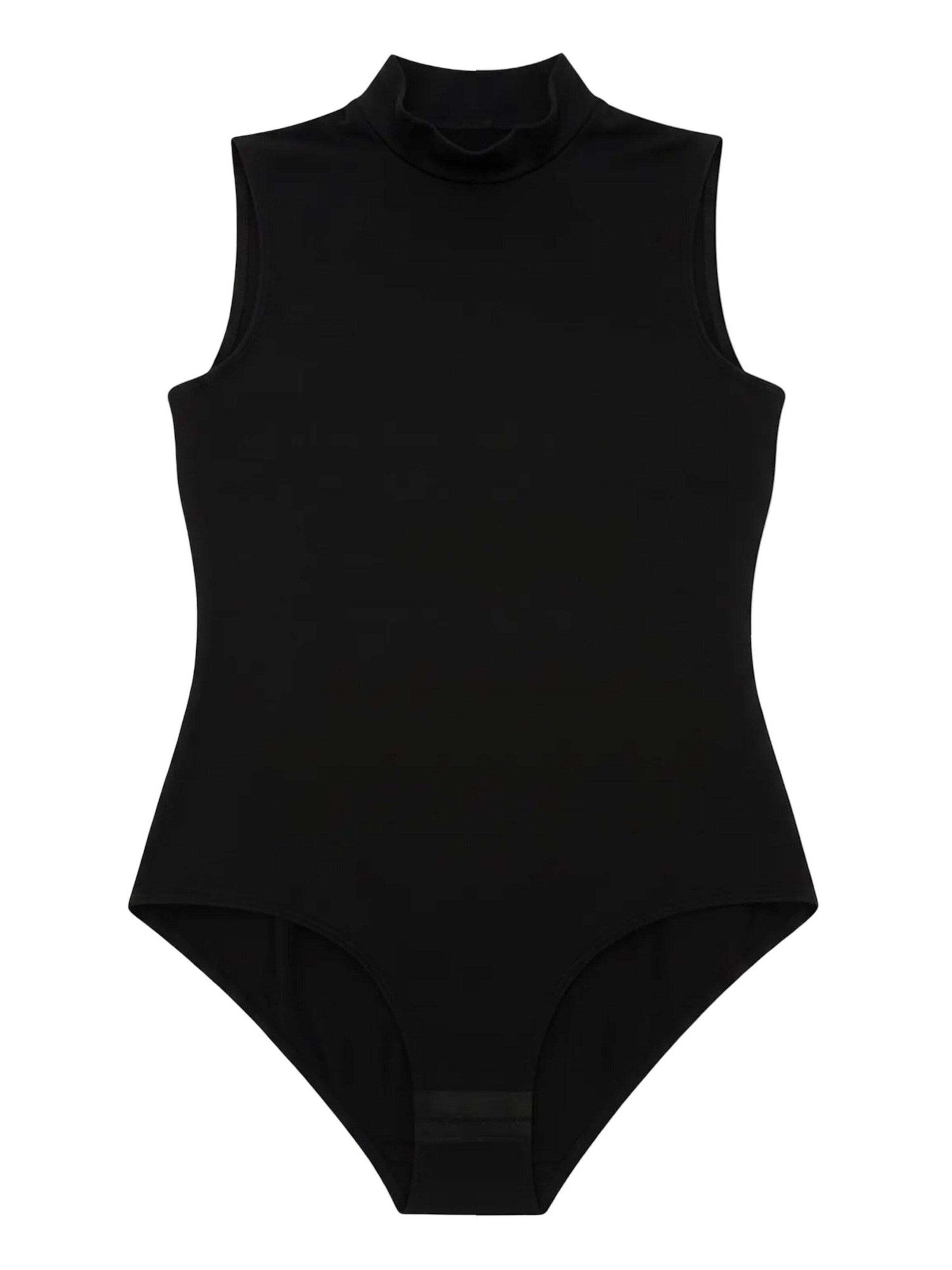 ÖTS Blouse bodysuit 'Bodys' in Black: front